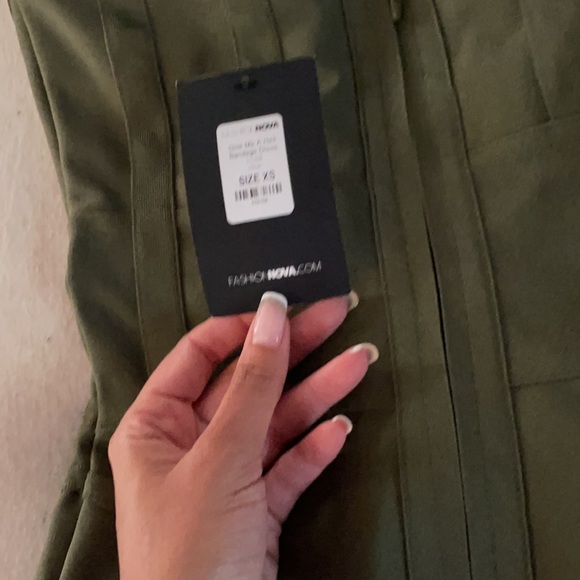 Corset Bandage Dress Olive Size XS - Picture 5 of 6